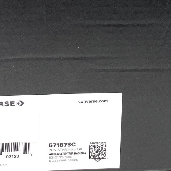 Converse Run Star Hiker OX White Magenta Platform Canvas Women's 571873C - Picture 9 of 9